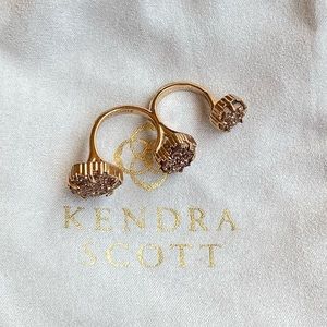 Kendra Scott Naomi Double Ring in Rose Gold Drusy